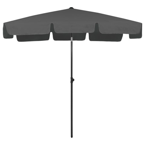 PARASOL PLAŻOWY ANTRACYTOWY 200X125CM