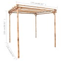 PERGOLA BAMBUSOWA 170X170X220CM