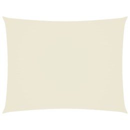 ŻAGIEL PRZECIWSŁONECZNY OGRODOWY WODOODPORNY MARKIZA TARAS PROSTOKĄT 4X6M KREMOWY