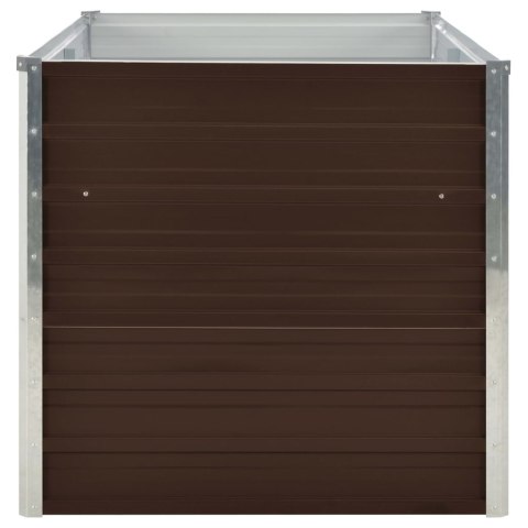 DONICA DO PODNIESIONEJ GRZĄDKI BRĄZOWA 160X80X77CM STAL