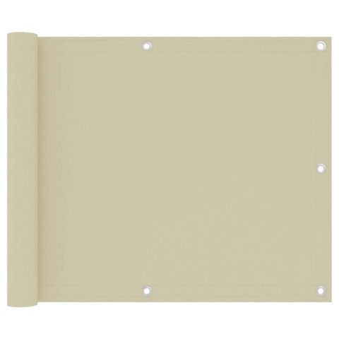 PARAWAN BALKONOWY KREMOWY 75X500CM WODOODPORNY