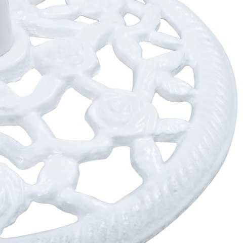 PODSTAWA POD PARASOL BIAŁA 12KG 48CM ŻELIWO