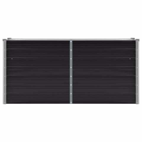 PODWYŻSZONA DONICA ANTRACYT 160X40X77CM GALWANIZOWANA STAL