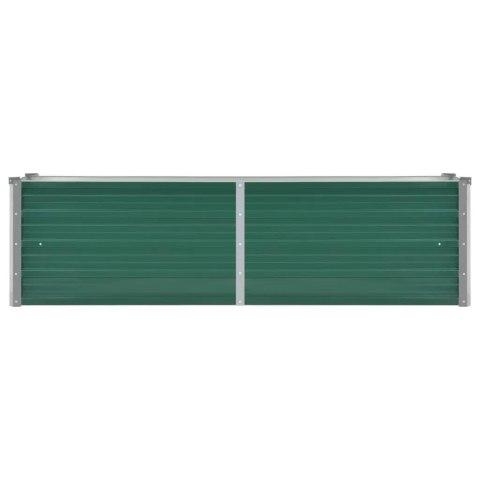 PODWYŻSZONA DONICA Z GALWANIZOWANEJ STALI 160X40X45CM ZIELONA