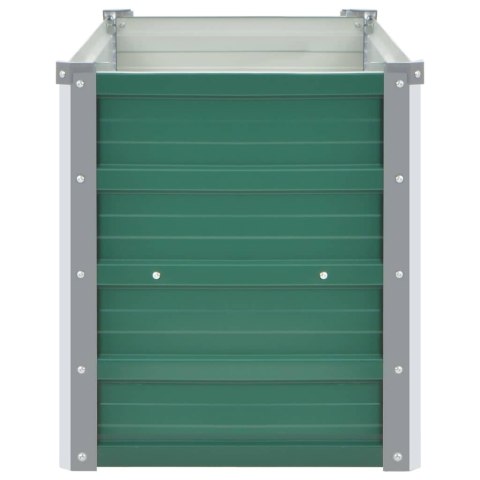 PODWYŻSZONA DONICA Z GALWANIZOWANEJ STALI 160X40X45CM ZIELONA