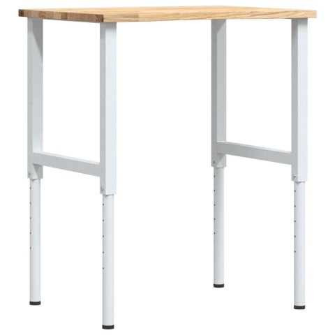 STOLIK ROBOCZY 80X60X(71,5-98)CM DREWNO DĘBOWE