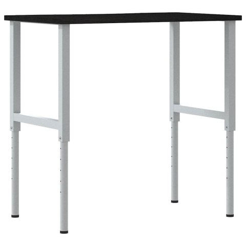 STOLIK ROBOCZY CIEMNY BRĄZ 100X60X(71,5-98)CM DREWNO DĘBOWE