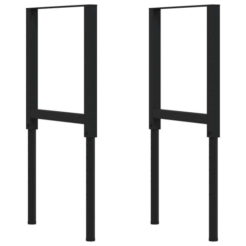 STOLIK ROBOCZY CIEMNY BRĄZ 80X60X(71,5-98)CM DREWNO DĘBOWE