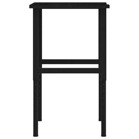 STOLIK ROBOCZY CIEMNY BRĄZ 80X60X(71,5-98)CM DREWNO DĘBOWE