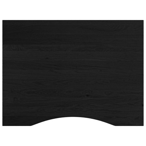 STOLIK ROBOCZY CIEMNY BRĄZ 80X60X(71,5-98)CM DREWNO DĘBOWE