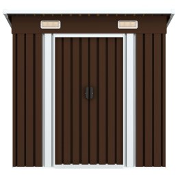 SZOPA OGRODOWA BRĄZOWA 194X121X181CM STALOWA