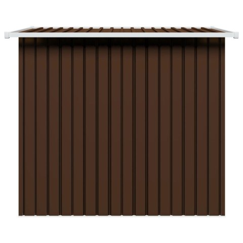 SZOPA OGRODOWA BRĄZOWA 194X121X181CM STALOWA