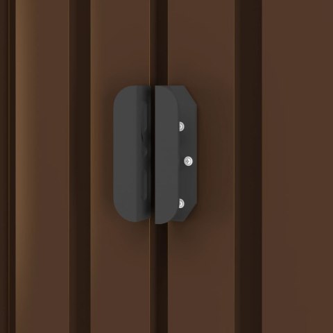 SZOPA OGRODOWA BRĄZOWA 257X205X178CM STALOWA