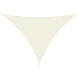 ŻAGIEL PRZECIWSŁONECZNY OGRODOWY WODOODPORNY MARKIZA TARAS TRÓJKĄT 5X6X6M KREMOWY
