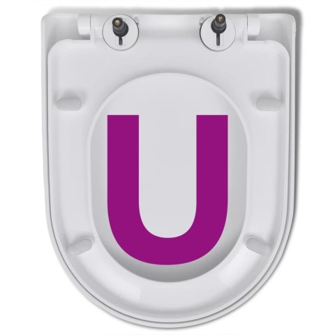 DESKA SEDESOWA WOLNOOPADAJĄCA Z SZYBKOZŁĄCZEM BIAŁA