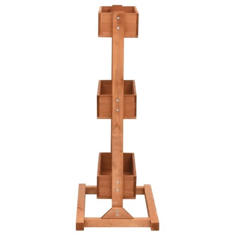 DONICA WYSOKA DREWNIANE NA OGRÓD BALKON TARAS 52X30X78CM DREWNO JODŁOWE