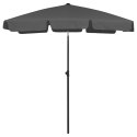 PARASOL PLAŻOWY ANTRACYTOWY 180X120CM