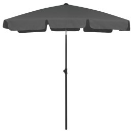 PARASOL PLAŻOWY ANTRACYTOWY 180X120CM