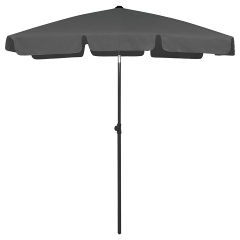PARASOL PLAŻOWY ANTRACYTOWY 180X120CM