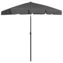 PARASOL PLAŻOWY ANTRACYTOWY 180X120CM