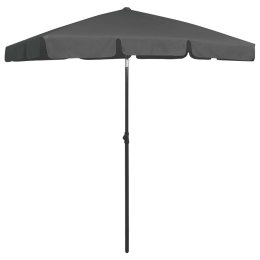 PARASOL PLAŻOWY ANTRACYTOWY 180X120CM