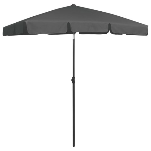 PARASOL PLAŻOWY ANTRACYTOWY 180X120CM