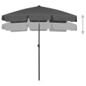 PARASOL PLAŻOWY ANTRACYTOWY 180X120CM