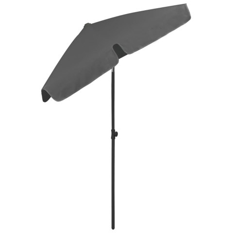 PARASOL PLAŻOWY ANTRACYTOWY 180X120CM
