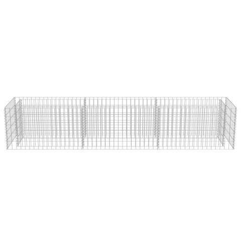 PODWYŻSZONA DONICA GABIONOWA GALWANIZOWANA STAL 270X50X50CM