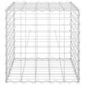 PODWYŻSZONA DONICA GABIONOWA KOSTKA DRUT STALOWY 50X50X50CM