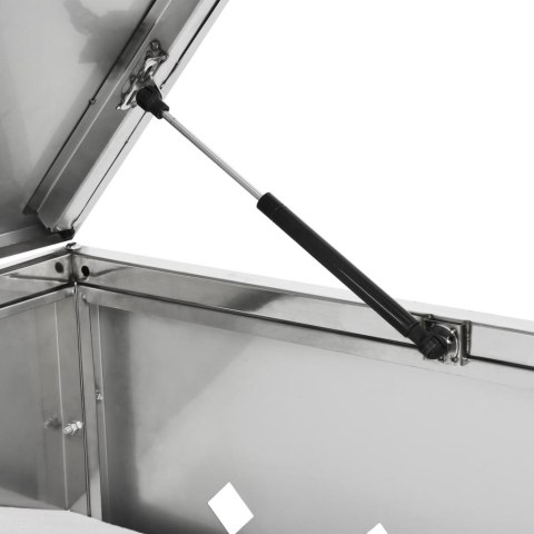 POTRÓJNA OSŁONA NA KOSZE NA ŚMIECI 240 L STAL NIERDZEWNA