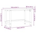 STOLIK ROBOCZY 140X60X81,5CM LITE DREWNO DĘBOWE