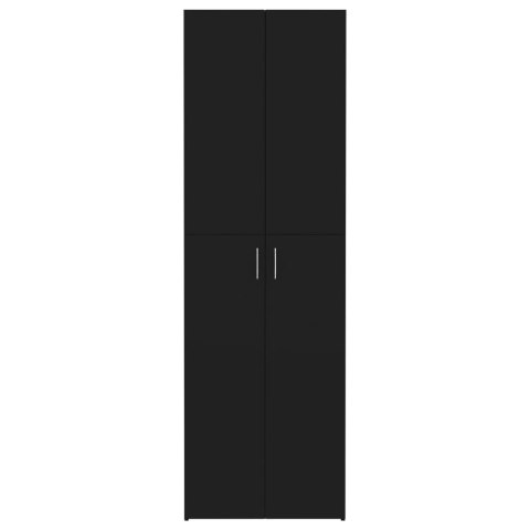 SZAFA BIUROWA CZARNA 60X32X190CM