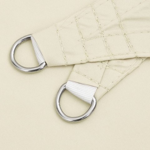 ŻAGIEL PRZECIWSŁONECZNY OGRODOWY WODOODPORNY MARKIZA TARAS TRÓJKĄTNY 4X4X4M KREMOWY