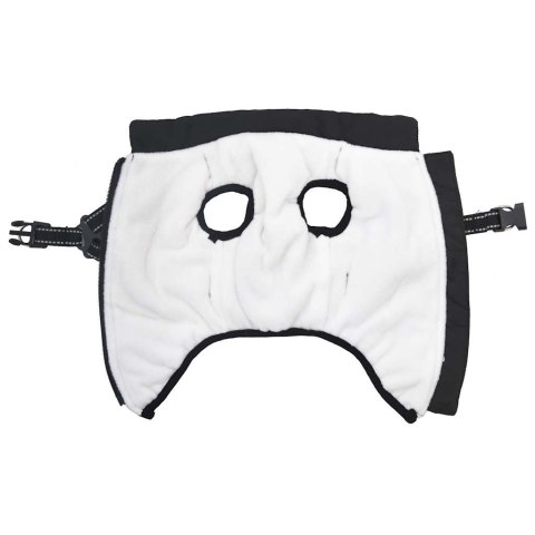 UBRANKO PŁASZCZ DLA PSA Z SZELKAMI WODOODPORNY CZARNY L