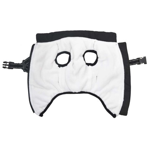 UBRANKO PŁASZCZ DLA PSA Z SZELKAMI WODOODPORNY CZARNYXL