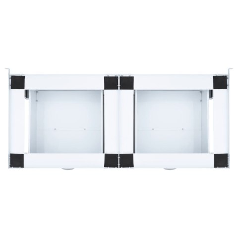 PODWÓJNY PODEST POD PRALKĘ SUSZARKĘ Z SZUFLADAMI BIAŁY DO 200KG