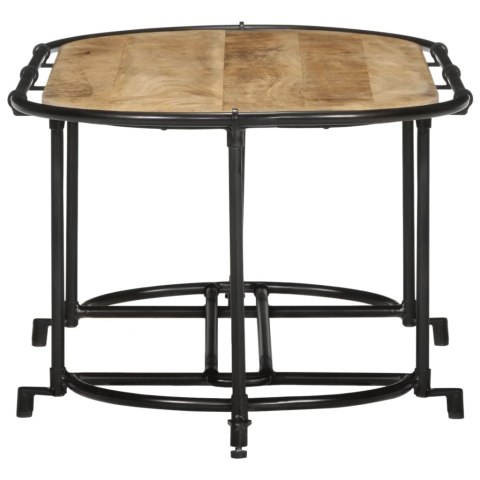 STOLIK KAWOWY 110X55X40CM LITE SUROWE DREWNO MANGO