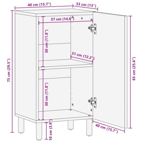 SZAFKA CZARNA 40X33X75CM