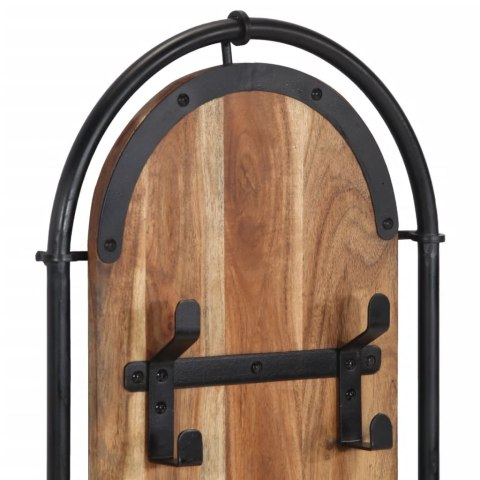 WIESZAKI NA PŁASZCZE Z 4 HACZYKAMI 2 SZT. LITE DREWNO AKACJOWE