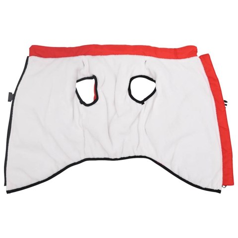 PŁASZCZ DLA PSA Z SZELKAMI WODOODPORNY CZERWONY 4XL