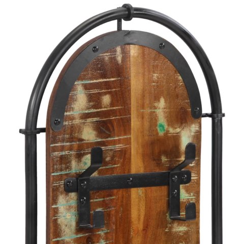 WIESZAKI NA PŁASZCZE Z 4 HACZYKAMI 2 SZT. LITE DREWNO Z ODZYSKU