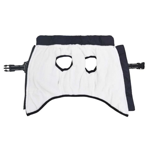 PŁASZCZ DLA PSA Z SZELKAMI WODOODPORNY GRANATOWY S