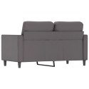 2-OSOBOWA SOFA SZARY 120CM SZTUCZNA SKÓRA