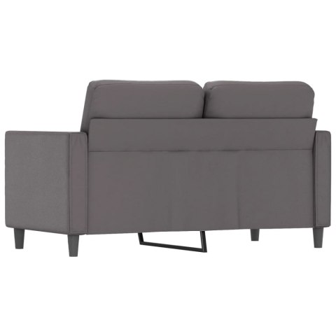2-OSOBOWA SOFA SZARY 120CM SZTUCZNA SKÓRA