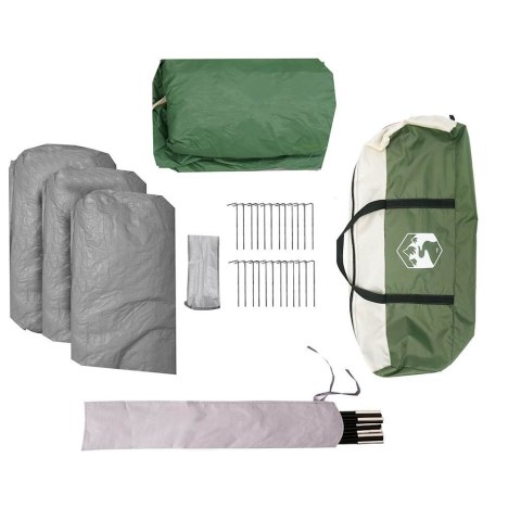 NAMIOT RODZINNY 8-OS. KOPUŁOWY ZIELONY WODOSZCZELNY