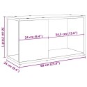 SZAFKA POD TV STARE DREWNO 60X24X32CM
