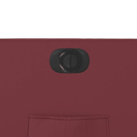 ELEKTRYCZNY FOTEL ROZKŁADANY WINNA CZERWIEŃ SZTUCZNA SKÓRA