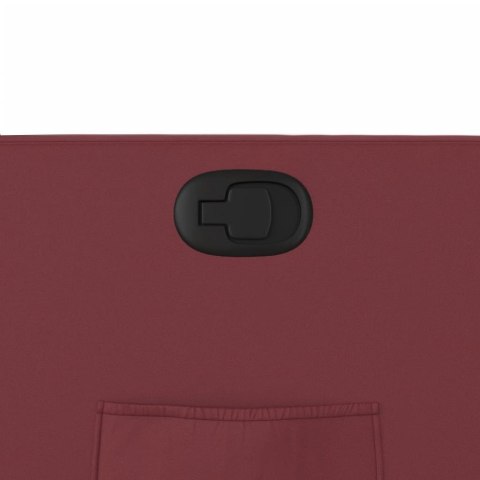 PODNOSZONY FOTEL ROZKŁADANY WINNA CZERWIEŃ SZTUCZNA SKÓRA