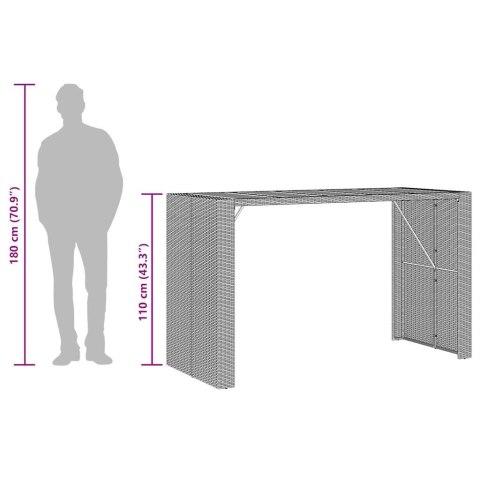 7-CZ. ZESTAW MEBLI BAROWYCH Z PODUSZKAMI SZARY
